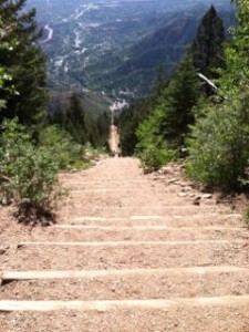 Manitou Incline looking from the top down